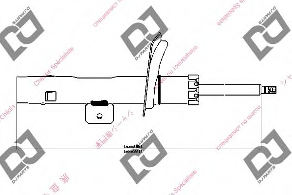 Амортизатор DJ PARTS DS1220GS