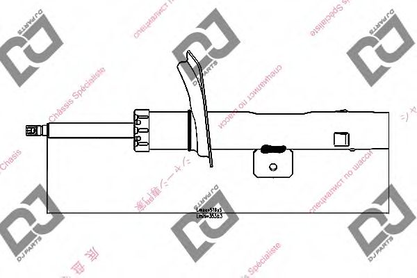 Амортизатор DJ PARTS DS1221GS