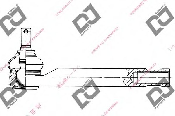 Наконечник поперечной рулевой тяги DJ PARTS DE1314