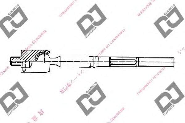 Осевой шарнир, рулевая тяга DJ PARTS DR1088