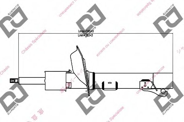 Амортизатор DJ PARTS DS1237GS