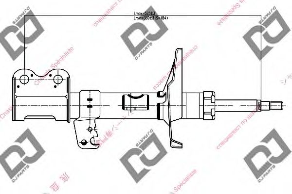 Амортизатор DJ PARTS DS1020GS