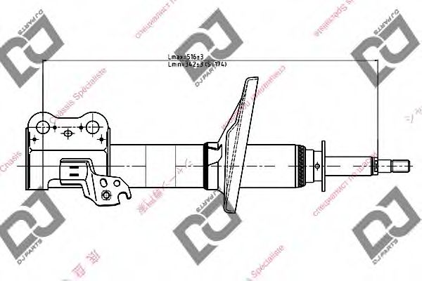 Амортизатор DJ PARTS DS1039GS