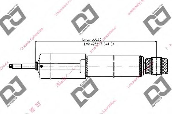 Амортизатор DJ PARTS DS1059GT