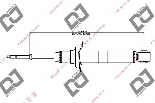 Амортизатор DJ PARTS DS1112GT