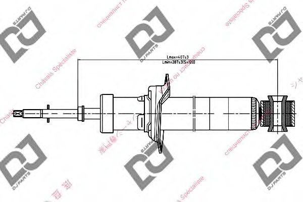 Амортизатор DJ PARTS DS1121GT