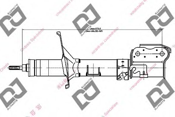 Амортизатор DJ PARTS DS1122GS