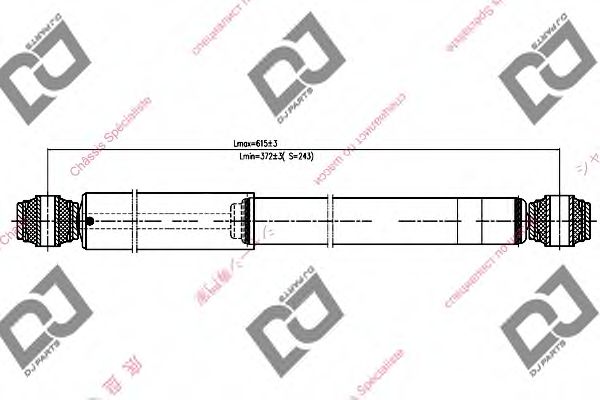 Амортизатор DJ PARTS DS1124GT