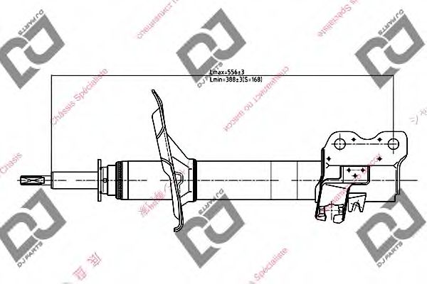 Амортизатор DJ PARTS DS1126GS