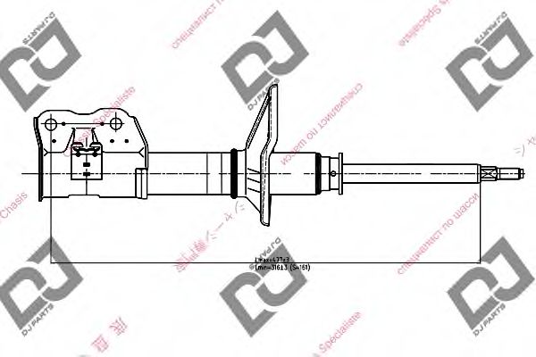 Амортизатор DJ PARTS DS1143GS