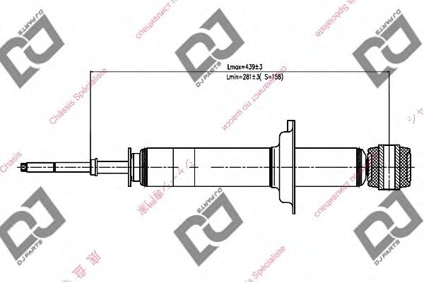 Амортизатор DJ PARTS DS1156GT