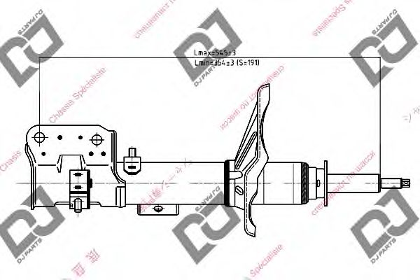 Амортизатор DJ PARTS DS1166GS