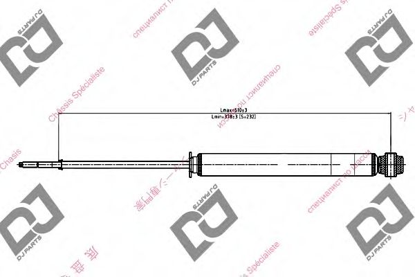 Амортизатор DJ PARTS DS1168GT