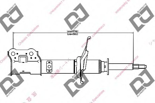 Амортизатор DJ PARTS DS1263GS