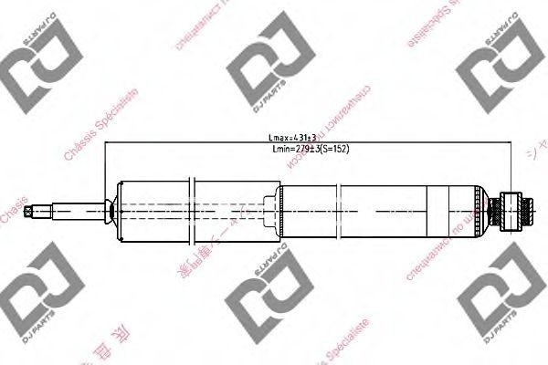 Амортизатор DJ PARTS DS1069GT