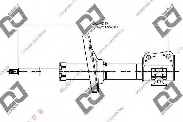 Амортизатор DJ PARTS DS1084GS