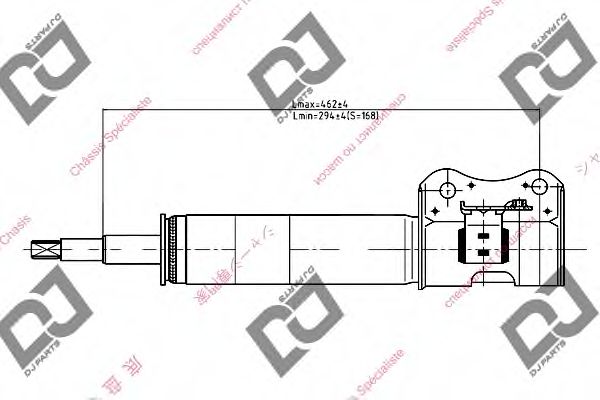 Амортизатор DJ PARTS DS1088GS