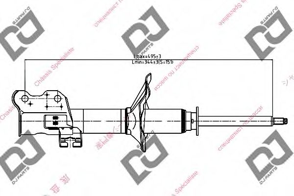 Амортизатор DJ PARTS DS1096HS