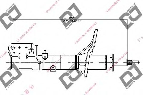 Амортизатор DJ PARTS DS1169GS