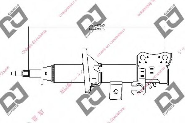 Амортизатор DJ PARTS DS1241GS