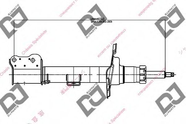 Амортизатор DJ PARTS DS1200GS