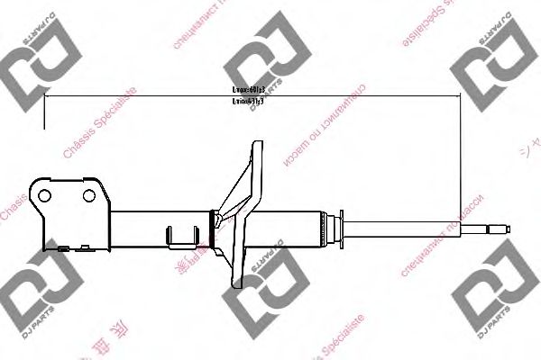 Амортизатор DJ PARTS DS1330GS