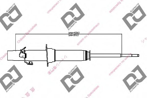 Амортизатор DJ PARTS DS1333GT