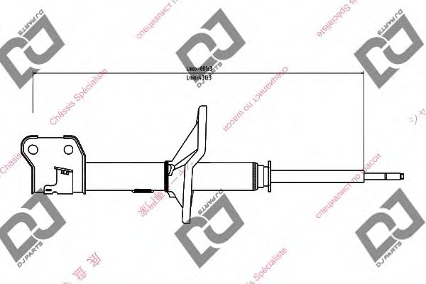 Амортизатор DJ PARTS DS1329GS