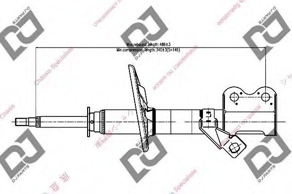 Амортизатор DJ PARTS DS1011GS