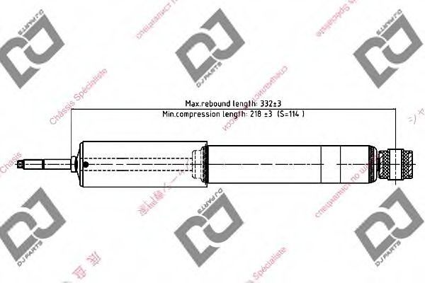 Амортизатор DJ PARTS DS1650HT