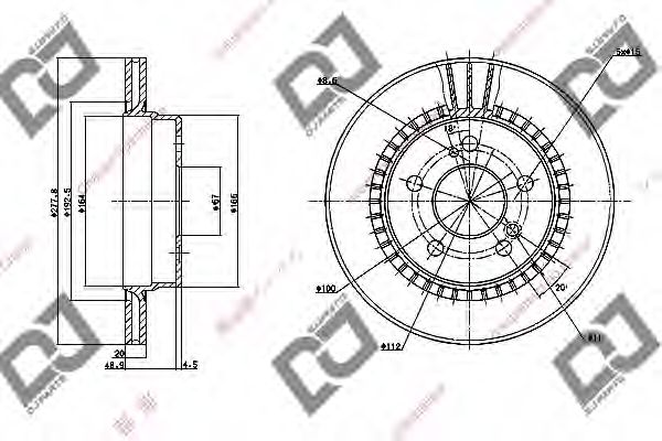 Тормозной диск DJ PARTS BD1122