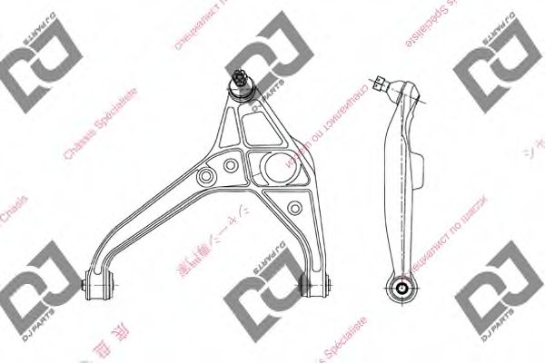 Рычаг независимой подвески колеса, подвеска колеса DJ PARTS DA1052
