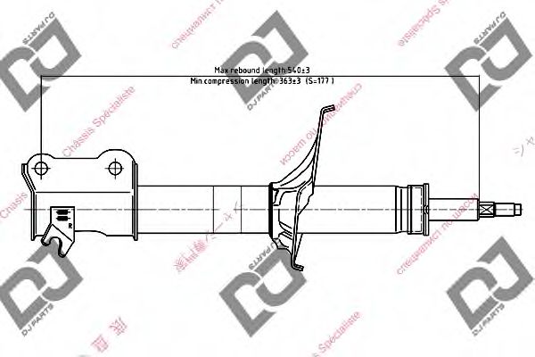 Амортизатор DJ PARTS DS1644GS