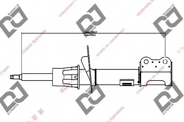 Амортизатор DJ PARTS DS1367GS