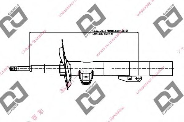 Амортизатор DJ PARTS DS1371GS