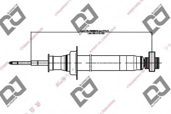 Амортизатор DJ PARTS DS1372GT