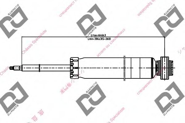 Амортизатор DJ PARTS DS1377GT