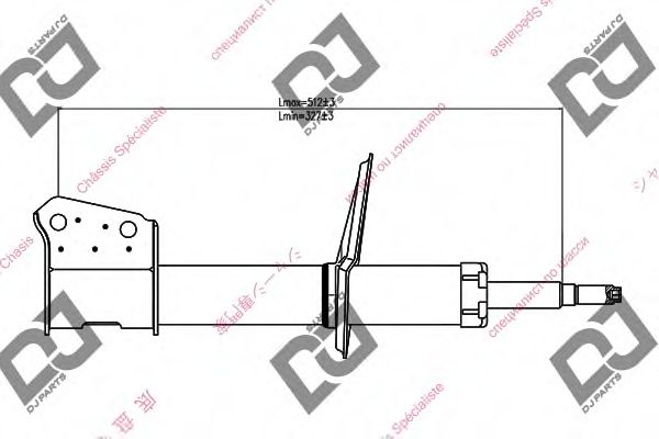 Амортизатор DJ PARTS DS1407GS