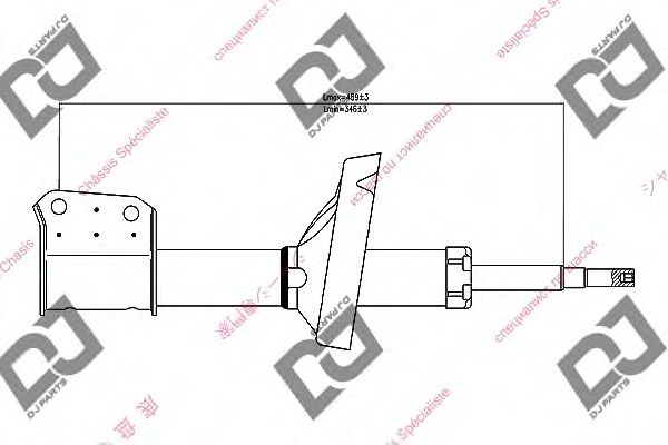 Амортизатор DJ PARTS DS1410GS