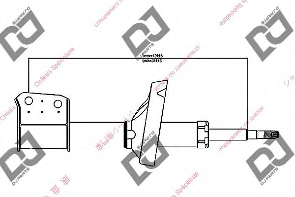 Амортизатор DJ PARTS DS1412GS