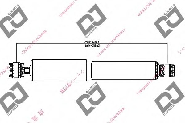 Амортизатор DJ PARTS DS1413GT