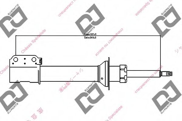 Амортизатор DJ PARTS DS1424GS