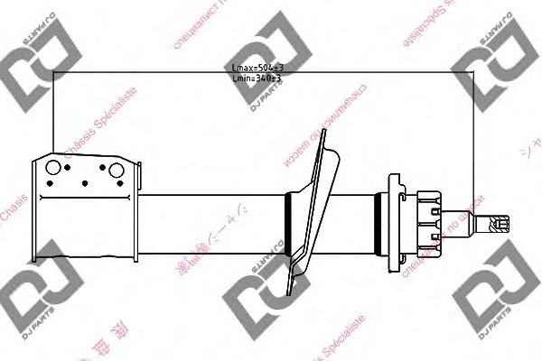 Амортизатор DJ PARTS DS1427GS