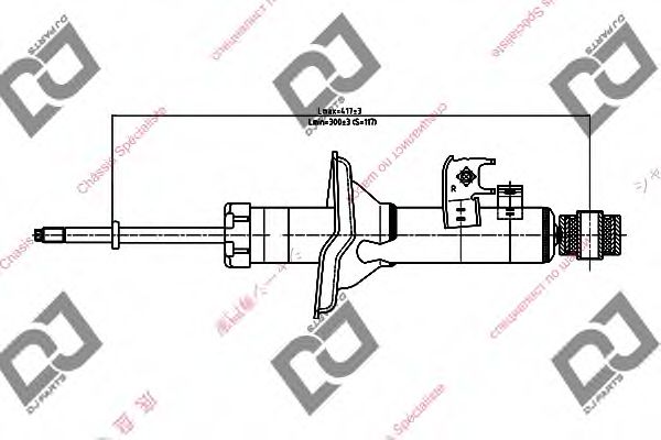 Амортизатор DJ PARTS DS1679GT