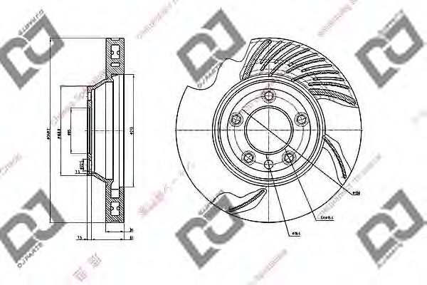 Тормозной диск DJ PARTS BD1894