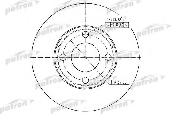 Тормозной диск PATRON PBD1530