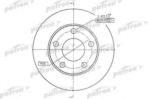 Тормозной диск PATRON PBD2666