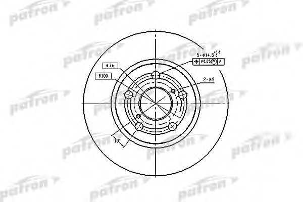 Тормозной диск PATRON PBD2742