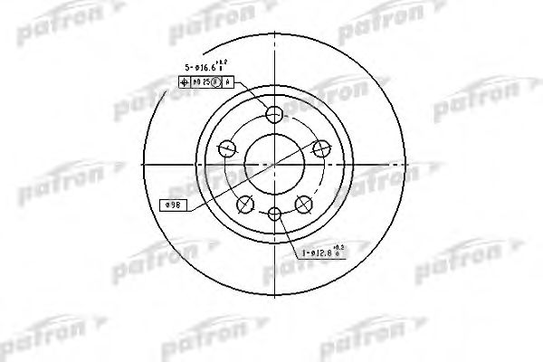 Тормозной диск PATRON PBD2754