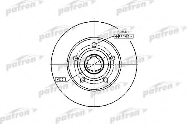 Тормозной диск PATRON PBD2771